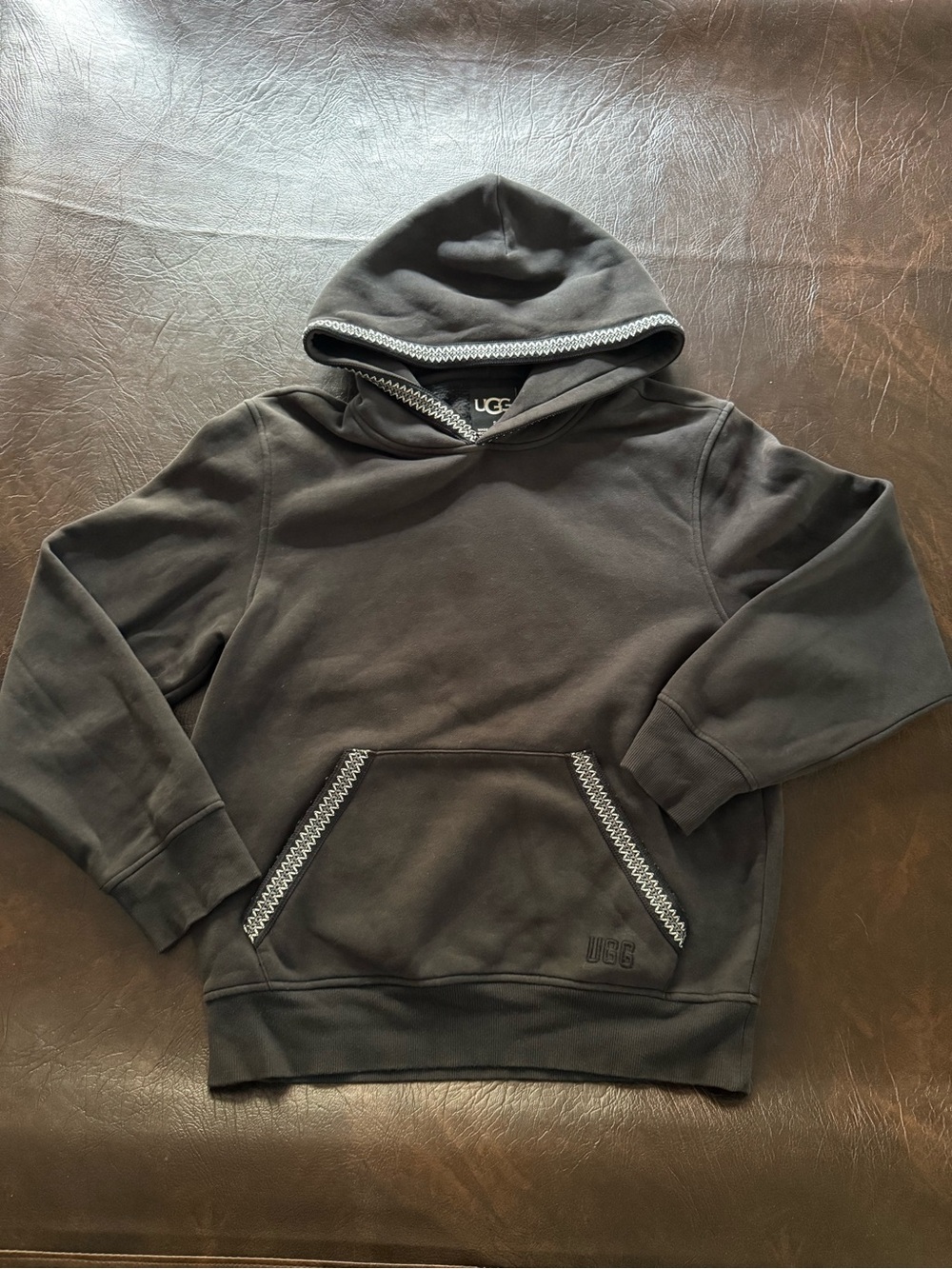 UGG Men's Black Hooded Sweatshirt
